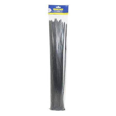 SURTEK Plastic Cable Tie Black Color 50 Pieces 550 X 88Mm 114232